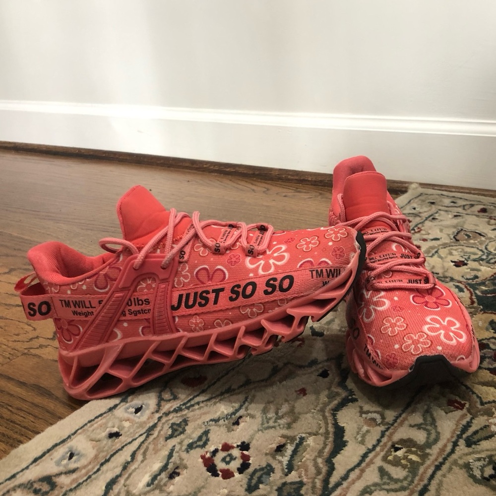Pink Floral Sneakers
